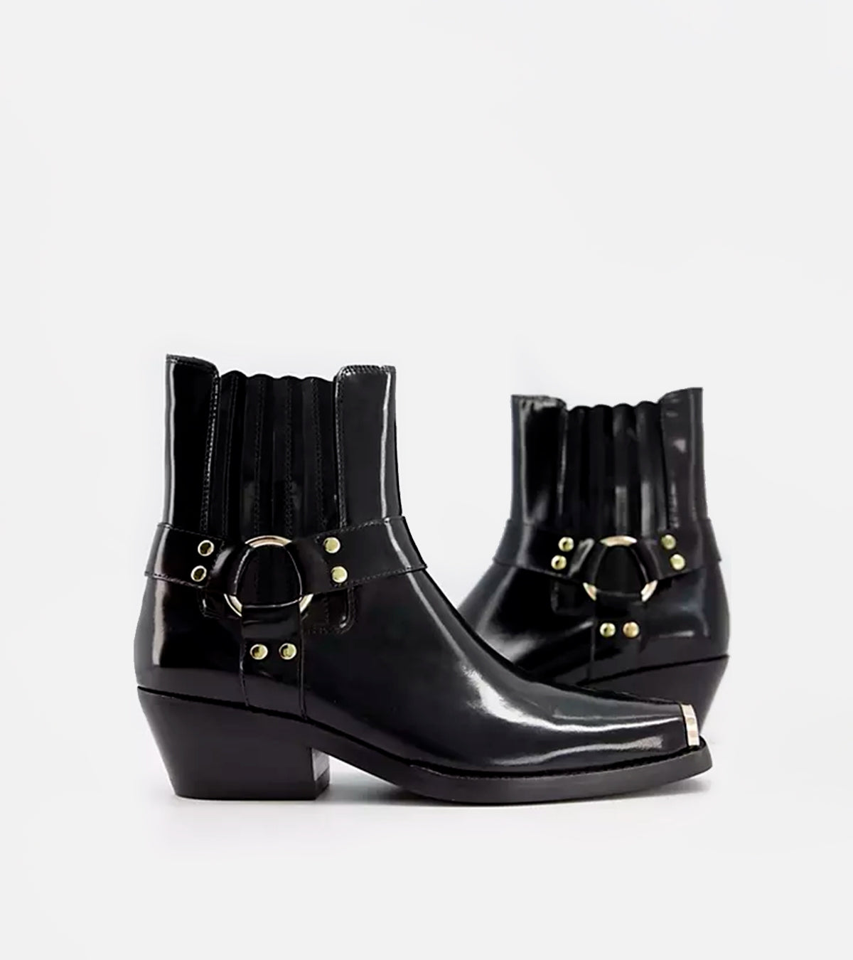 Black Golden Poker Boot by Jeffrey Campbell – AU REVOIR PARIS